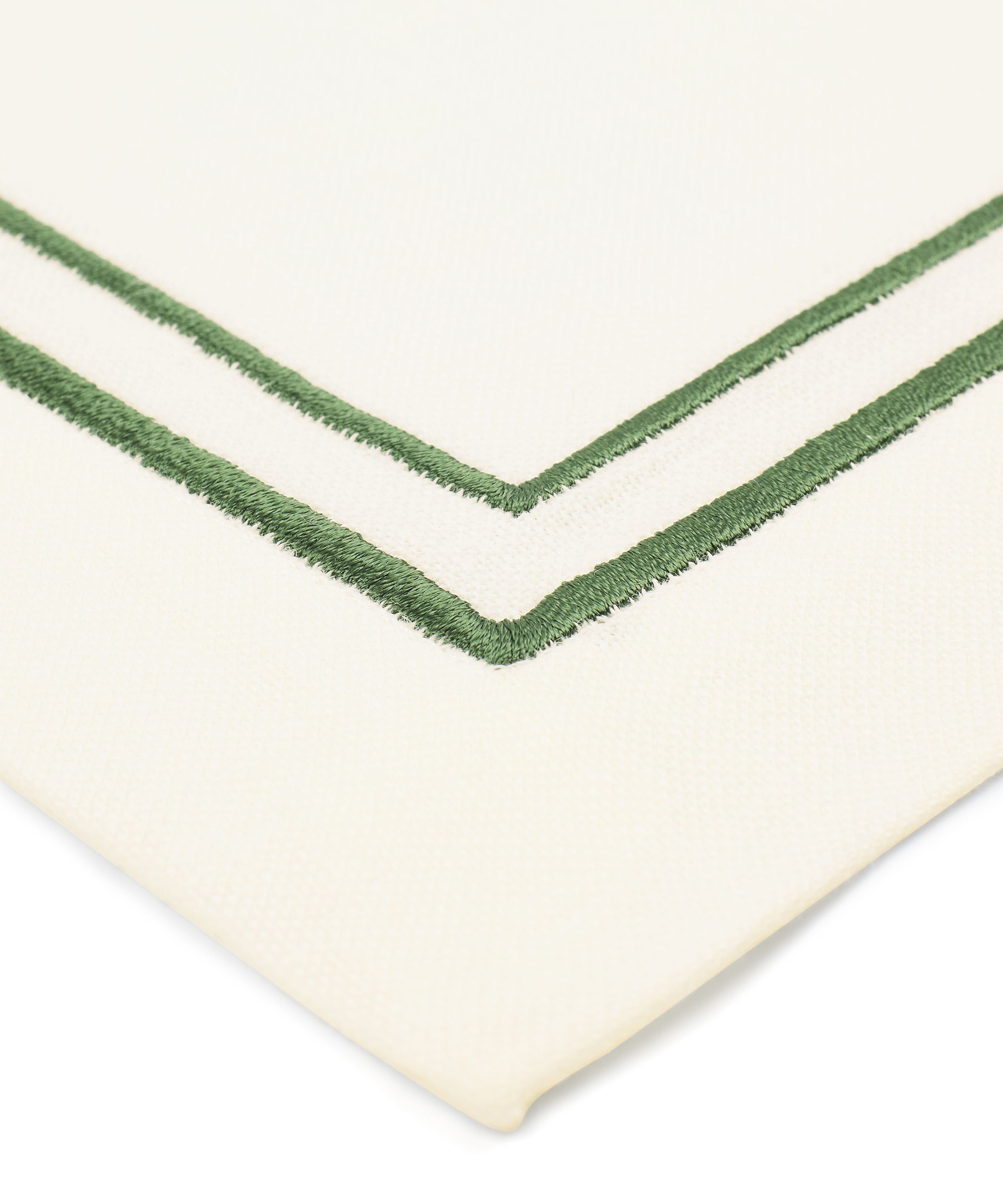 Rebecca Udall, Sophie Classic Two Cord Napkin Green Embroidery