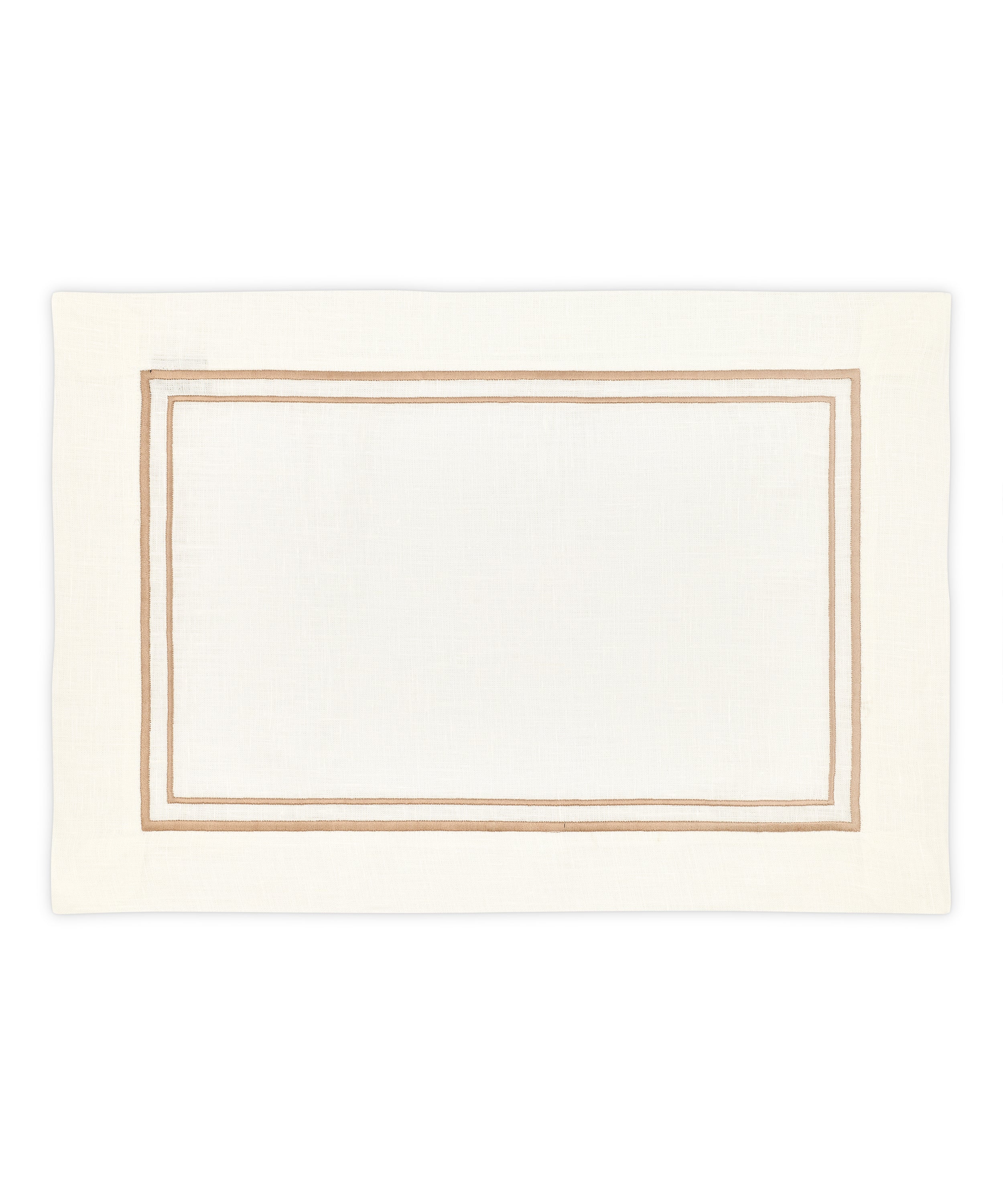 Rebecca Udall, Sophie Classic Linen Two Cord Placemat, Dusky Pink, Front View