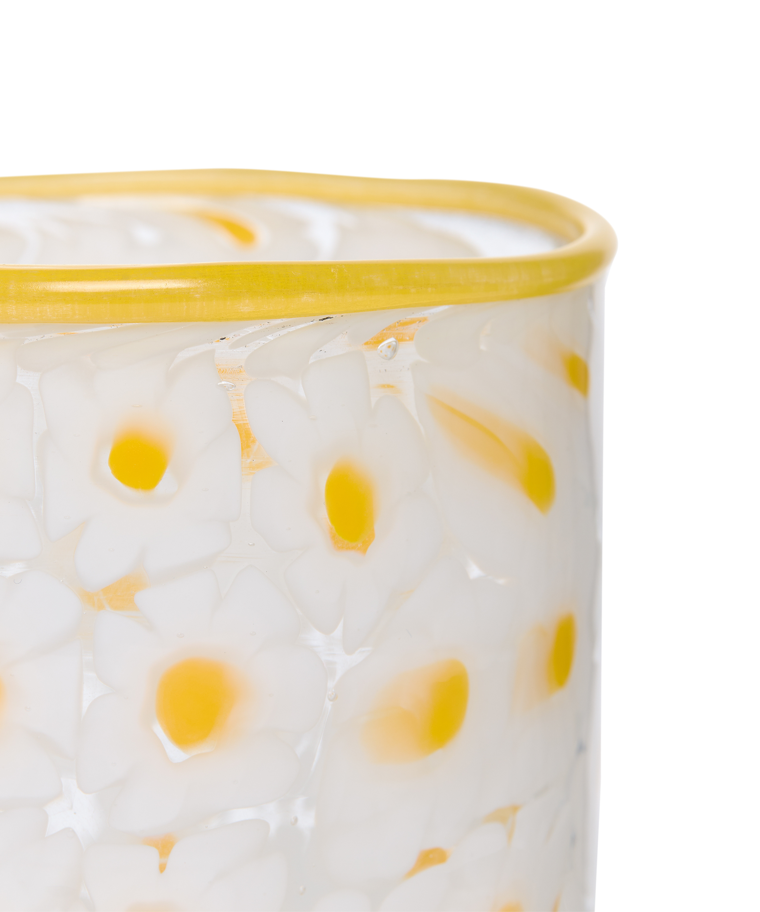 Daisy Millefiori Murano Glass Tumbler