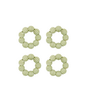 Rebecca Udall Set of 4 Striped Napkin Rings, Sage
