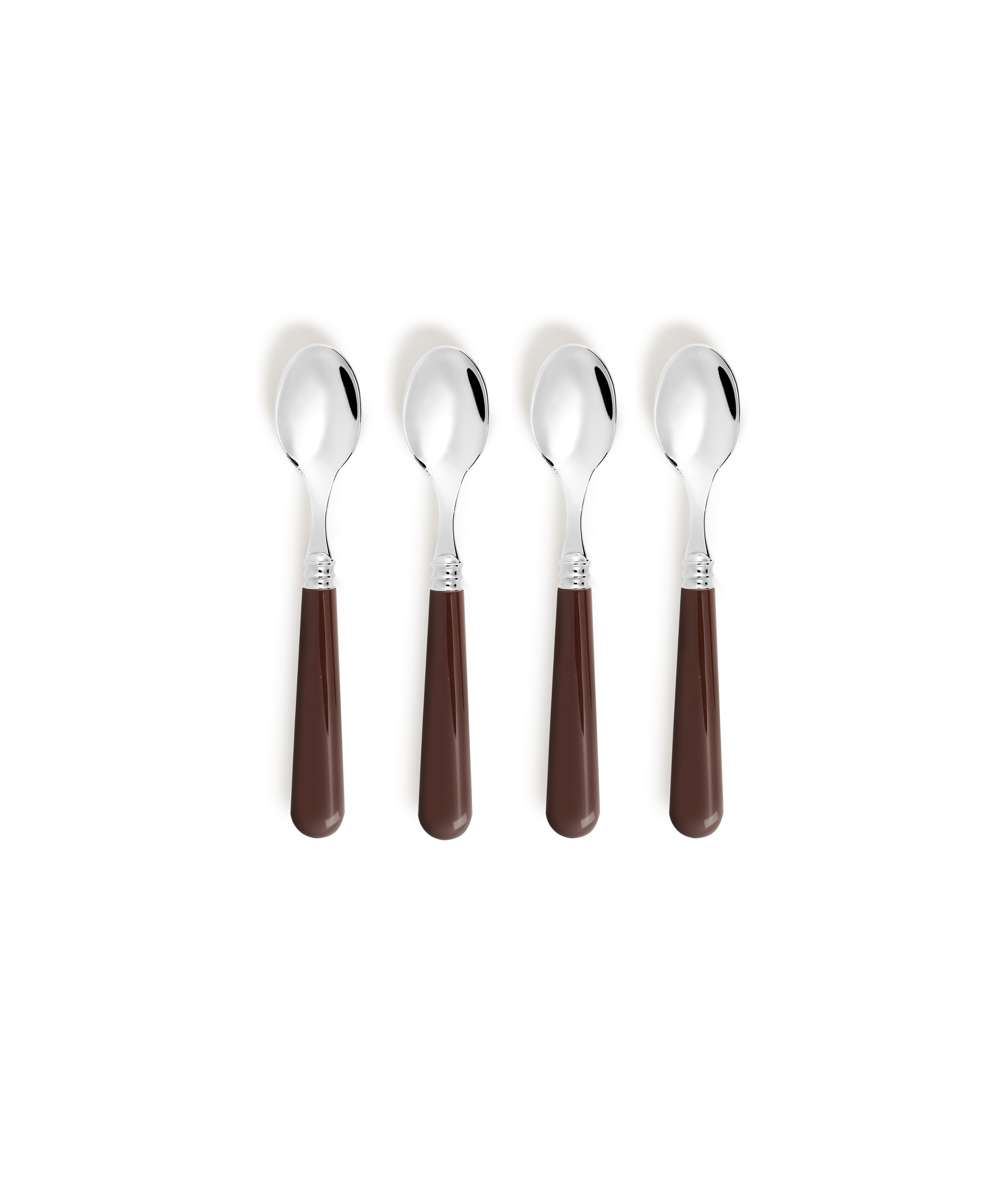 Rebecca Udall Set of 4 Classic Teaspoons, Brown