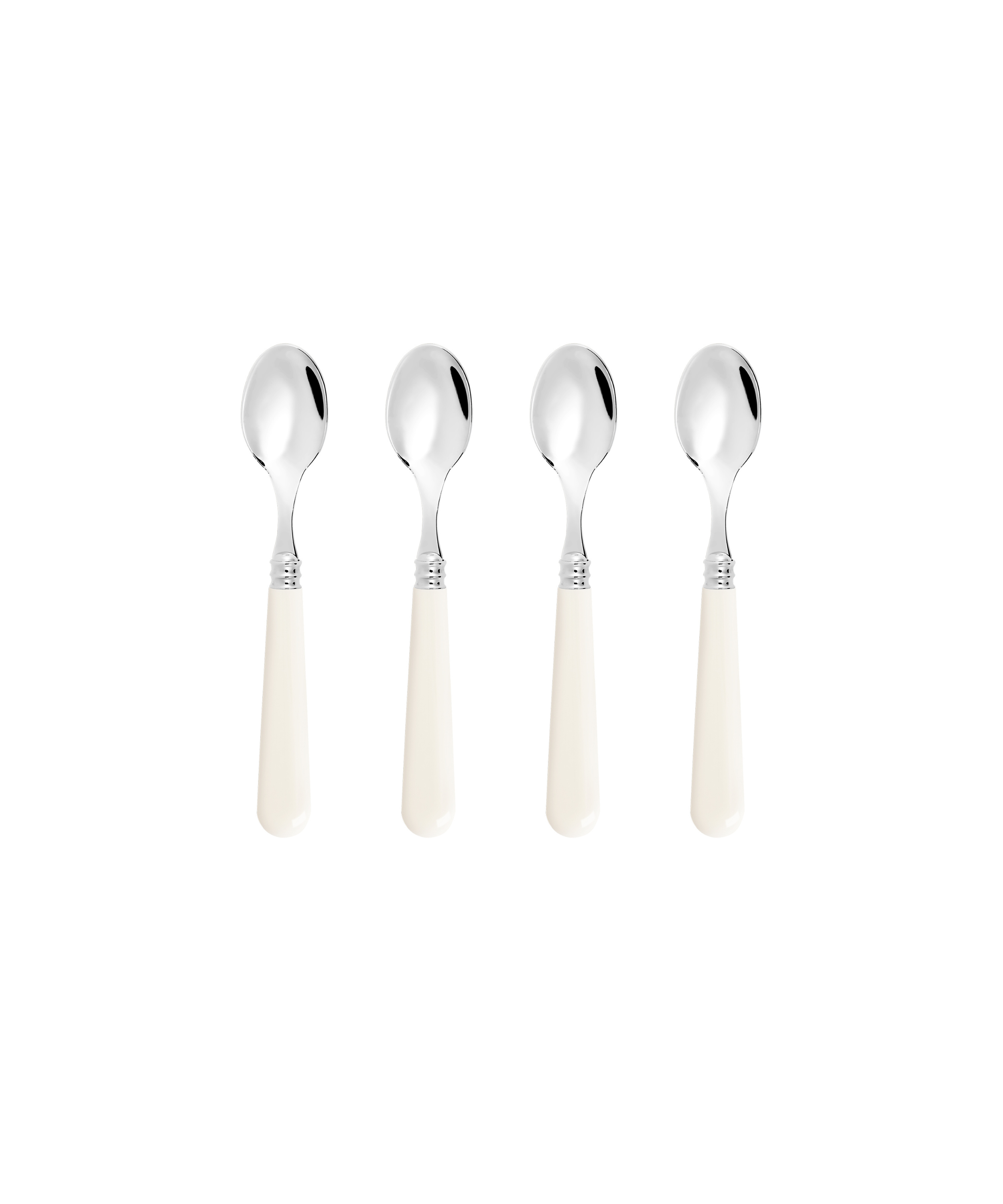 Rebecca Udall Set of 4 Classic Teaspoons, Pale Ivory Handle