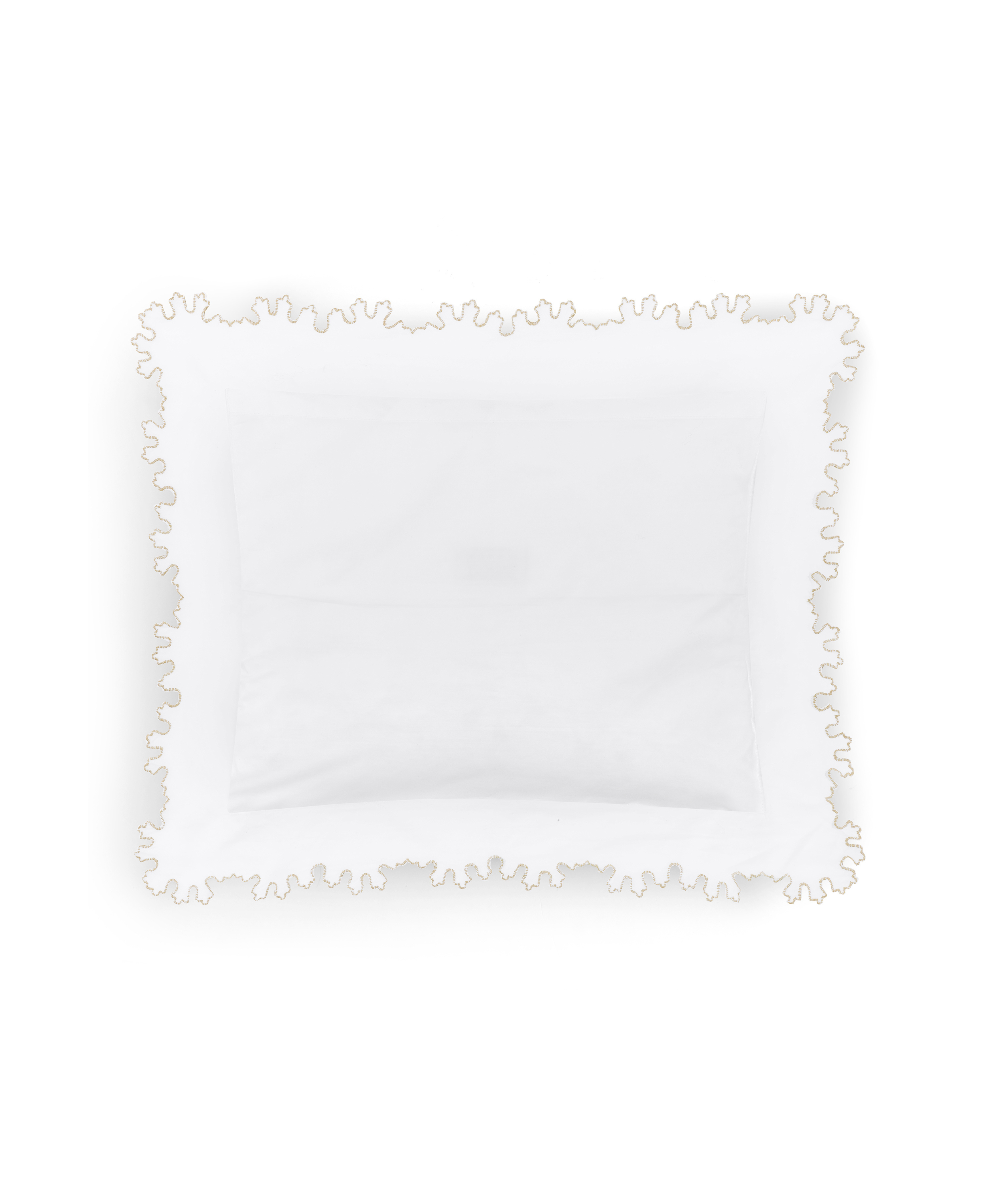 Thea Scalloped Boudoir Pillowcase, Nougat