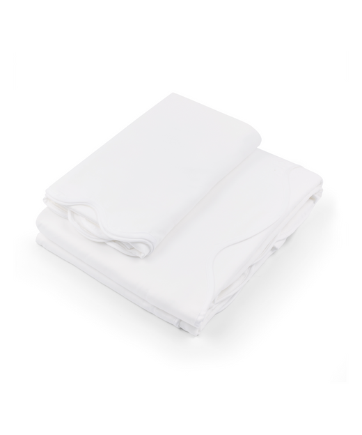 Alexandra Wavy Scalloped Bed Linen, White, Cut Out