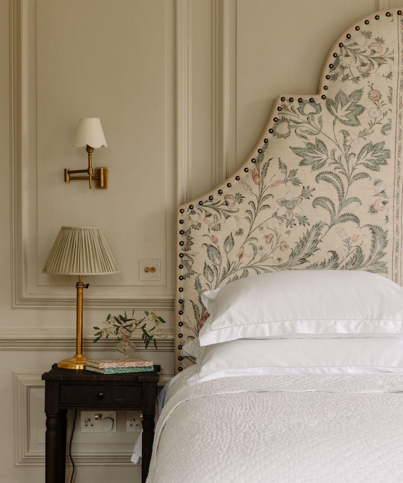 Porto Hemstitch Bed Linen, Frost Green