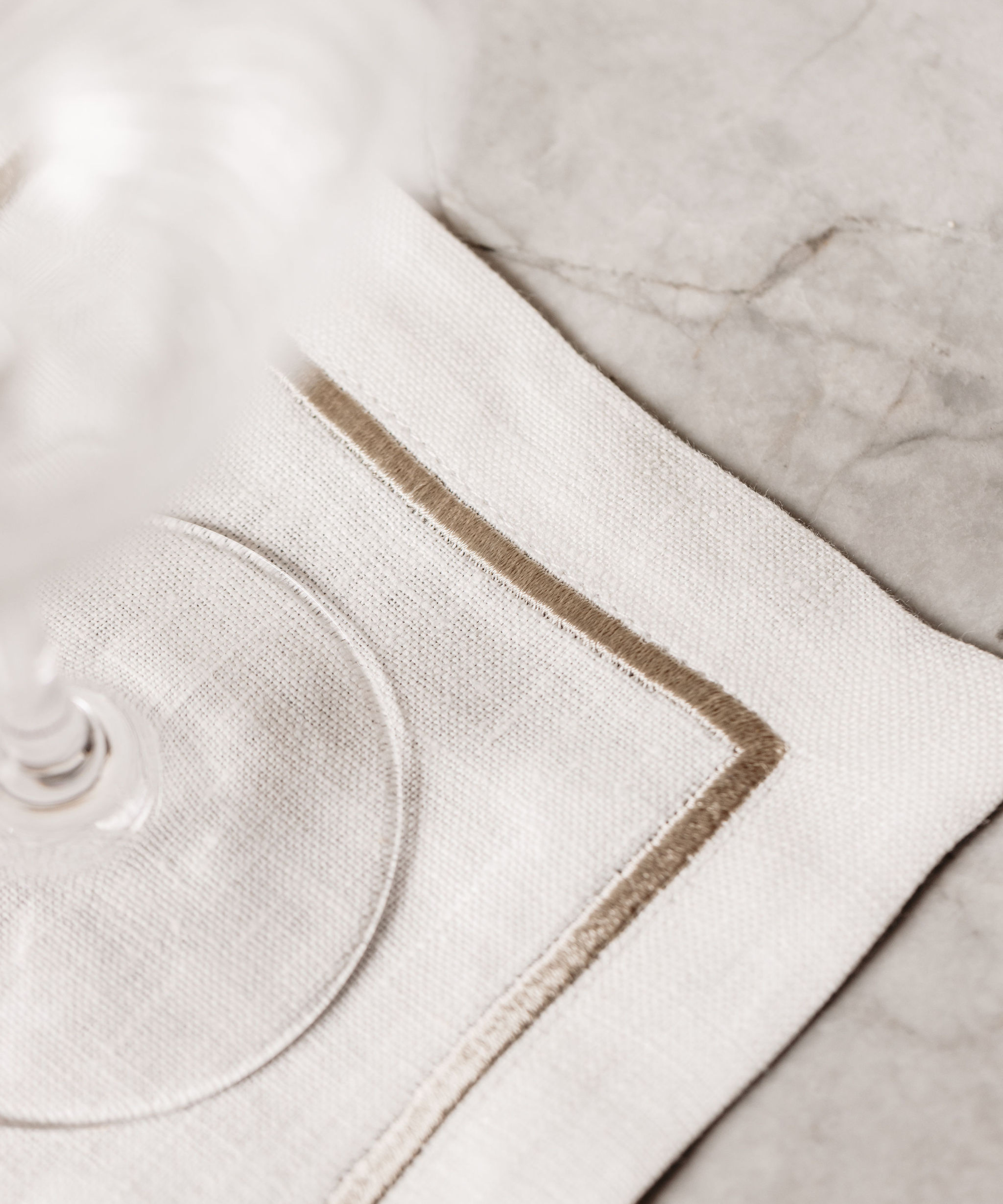 Set of 4 Sophie One Cord Cocktail Napkins, Natural