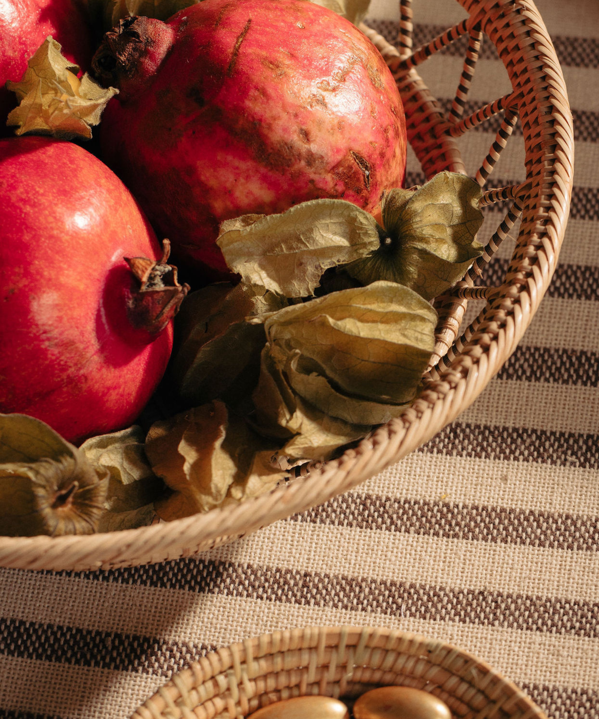 Zelda Large Woven Basket, Mushroom, with Matilda Basket