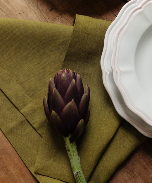 Classic Linen Napkin, Chartreuse Green