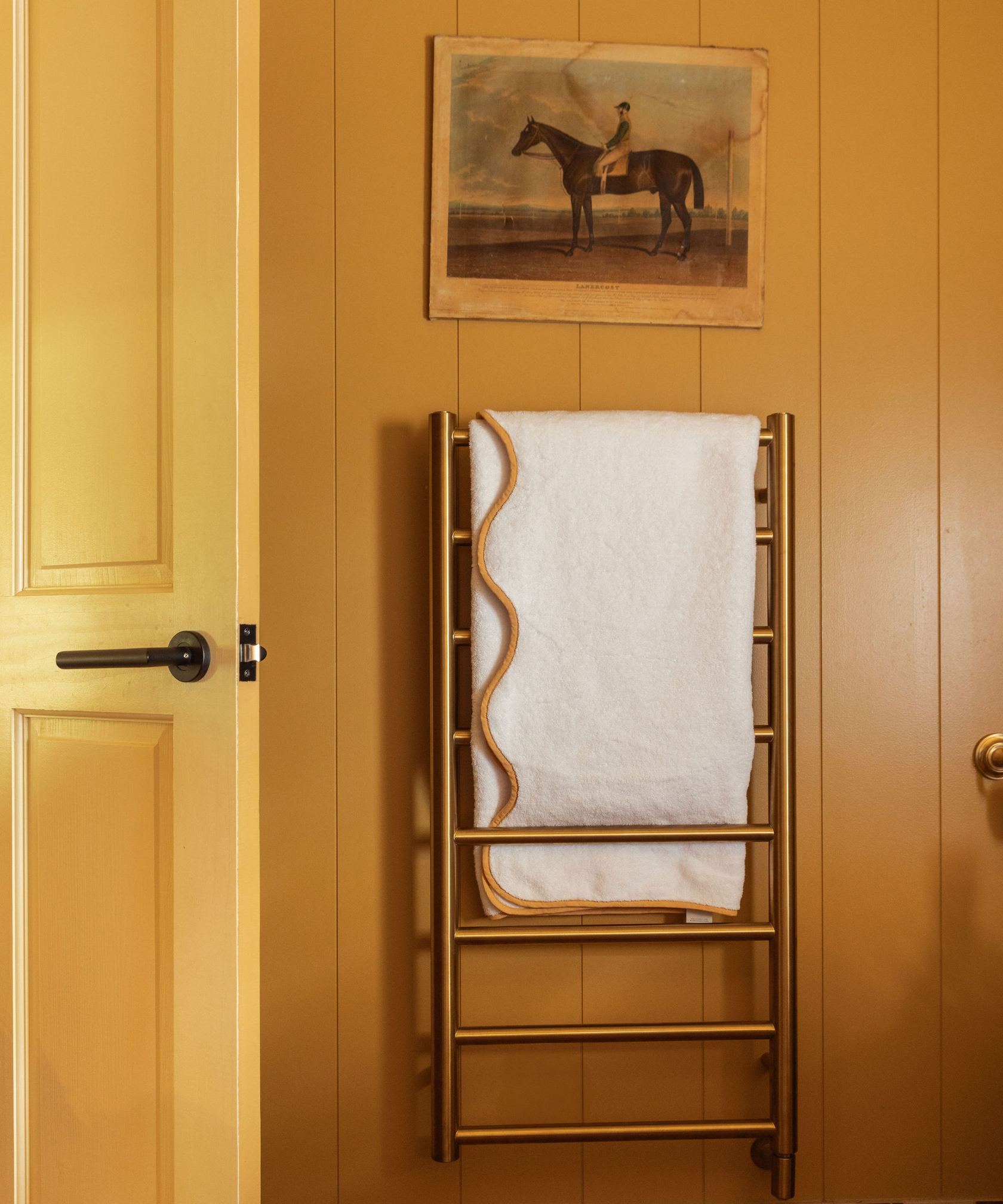 Amelia Scalloped Bath Towel Family Bundle, Mustard