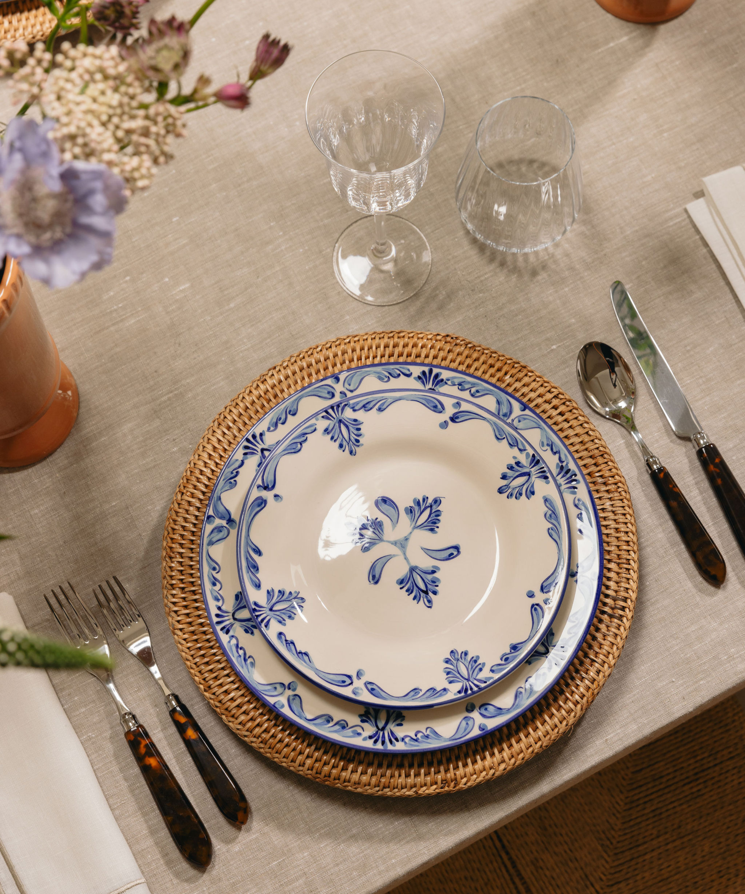 Classic Cutlery Set, Tortoiseshell Place Setting