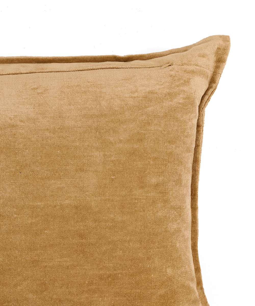 Rebecca Udall Linen Velvet Rectangular Cushion Zip Detail