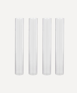 Set of 4 Tall Slim Candle Hurricane Covers