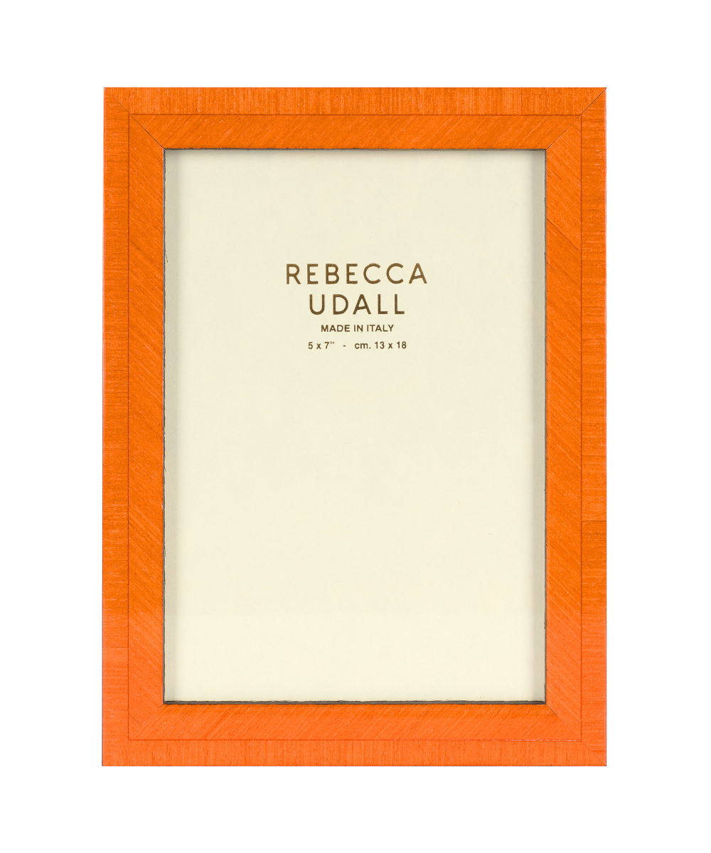 Orange Bianca photo frame by Rebecca Udall 5 X 7"
