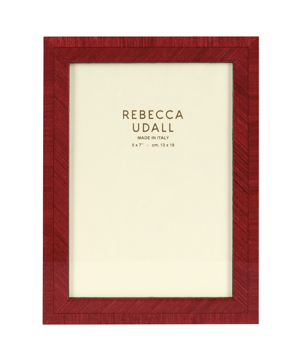 Dark Red Bianca photo frame by Rebecca Udall 5 X 7"