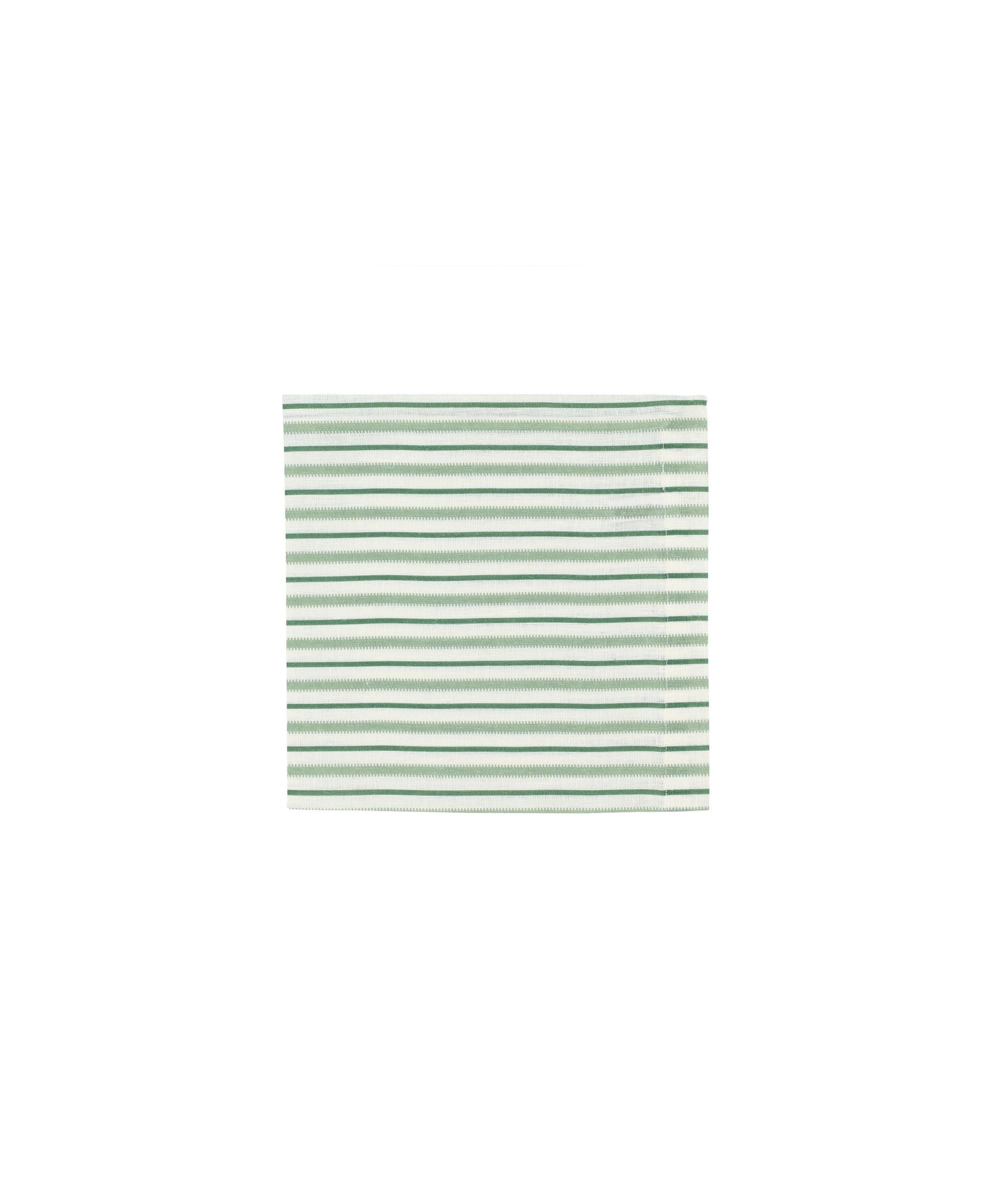 Rebecca Udall Victoria Striped Linen Napkin, Green
