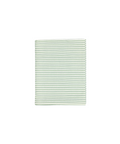 Rebecca Udall Victoria Striped Linen Tablecloth, Chalk & Moss Green Cut Out