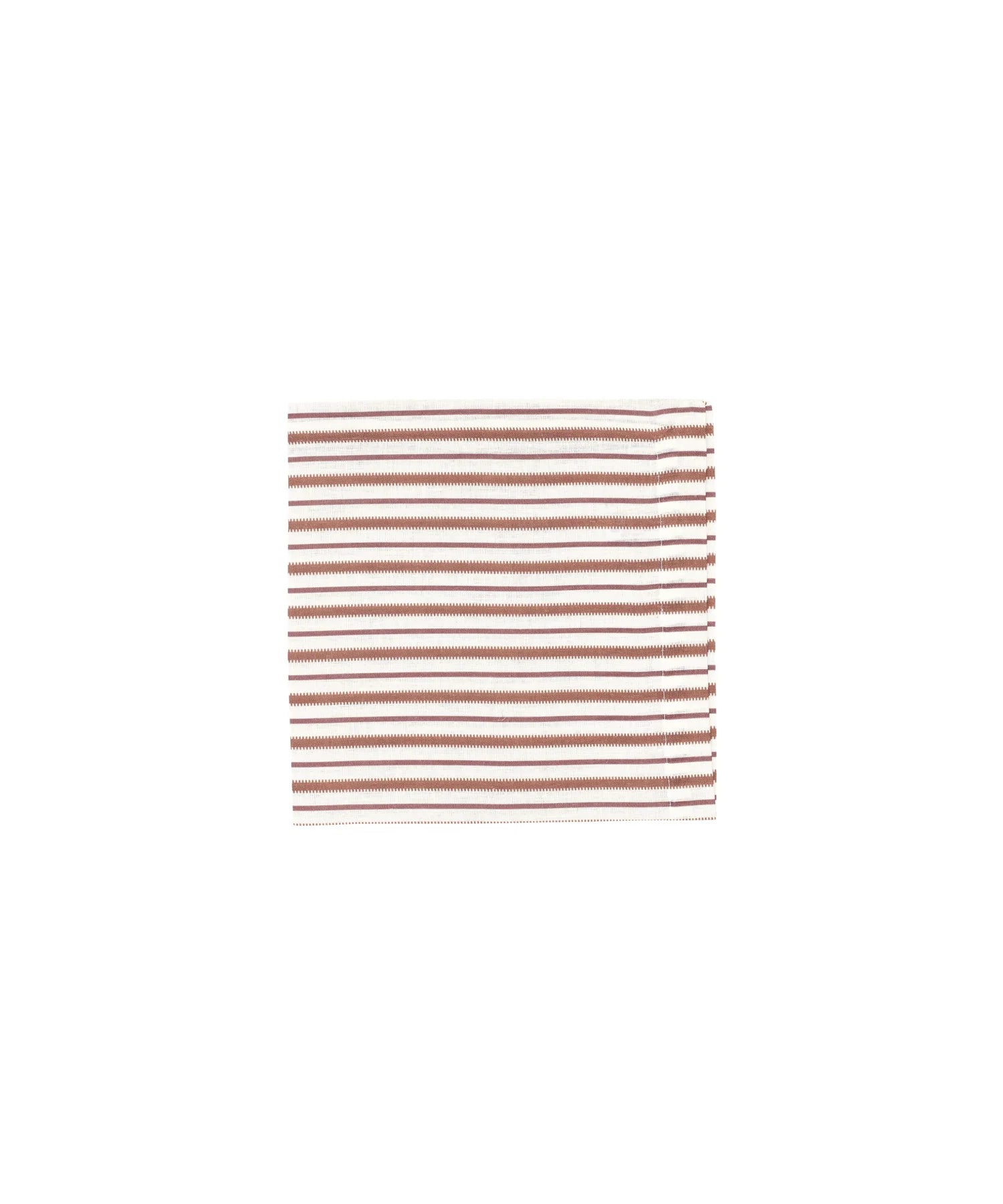 Victoria Striped Table Linens, Dusty Rosewood