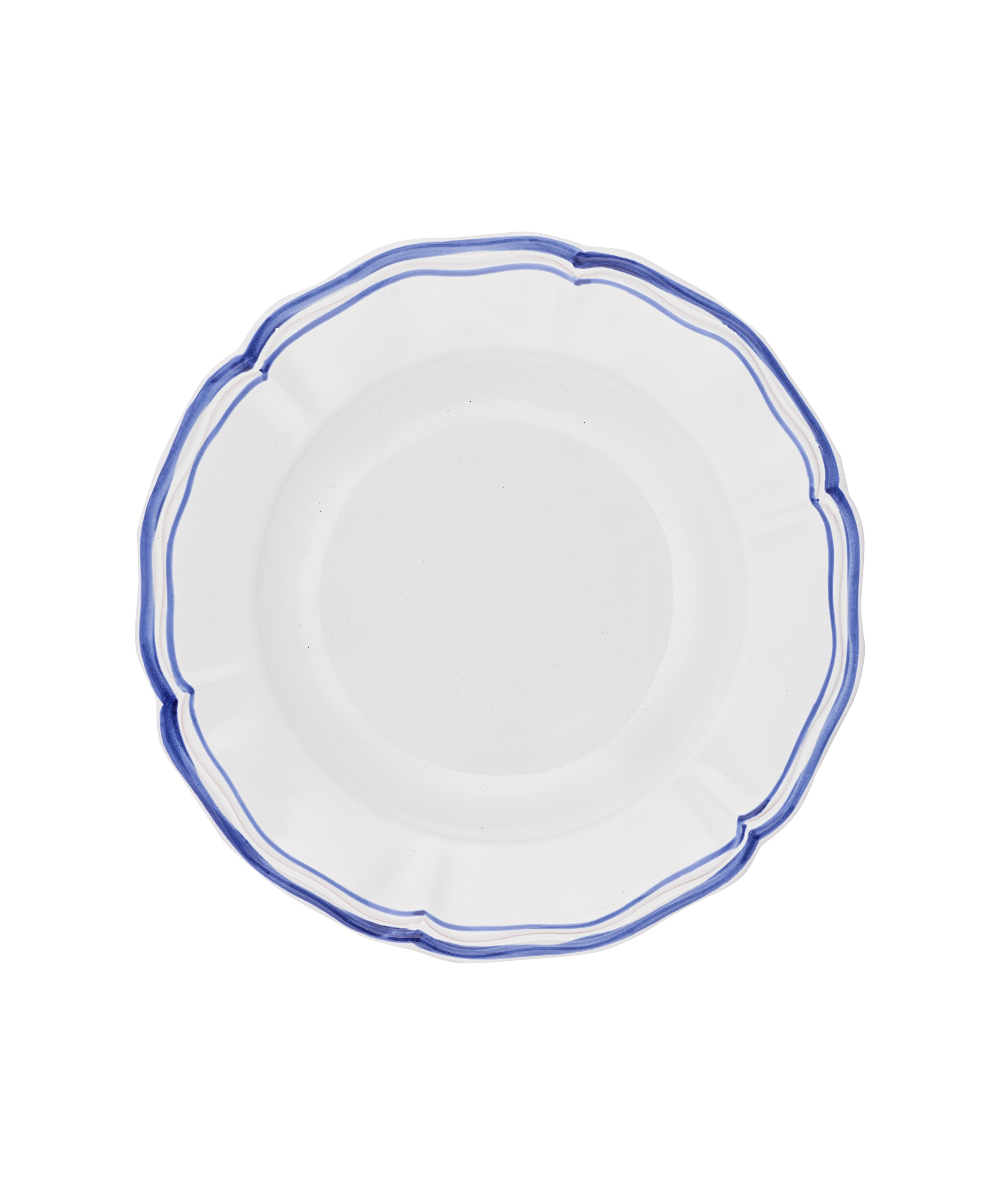 Zita Scalloped Crockery, Marine Blue, Cut Out