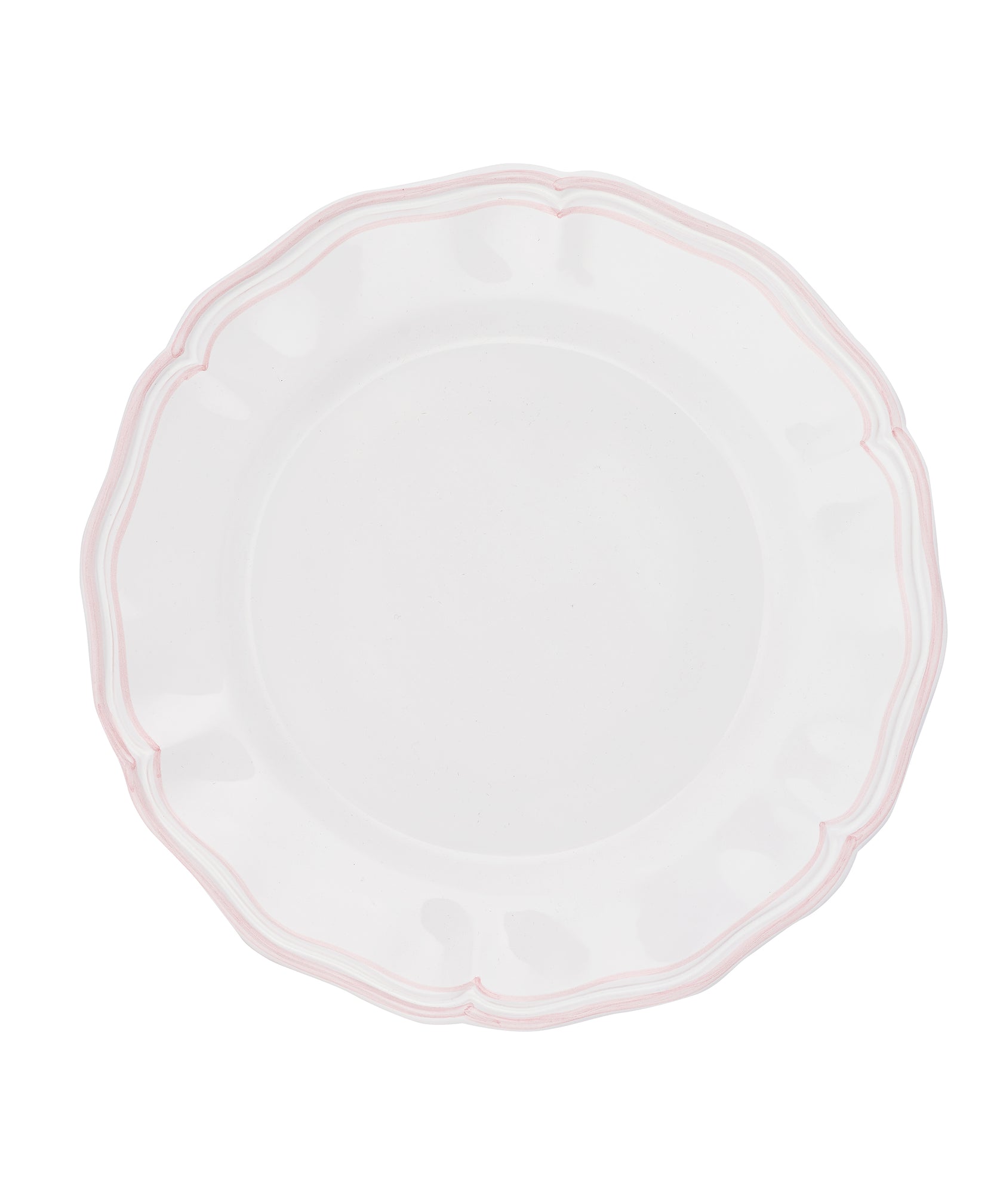 Zita Scalloped Crockery, Blush Pink, Cut Out