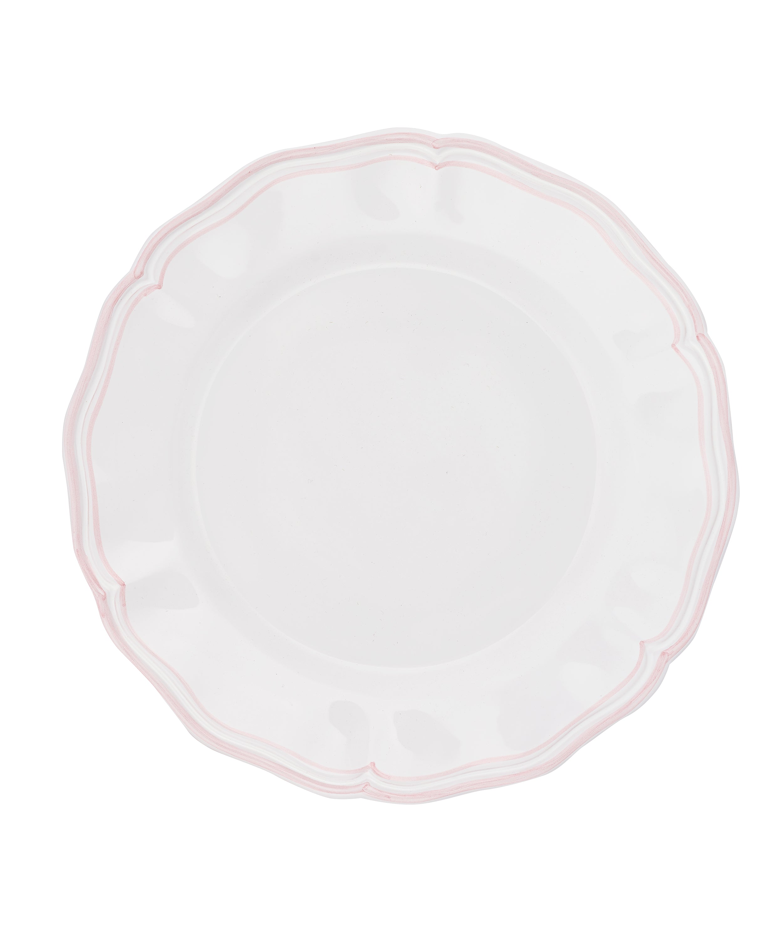 Zita Scalloped Crockery, Blush Pink, Cut Out