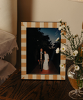 Delilah Striped Photo Frame, Caramel