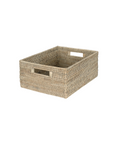Rattan Rectangular Storage Baskets, Taupe, Medium