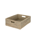 Rattan Rectangular Storage Baskets, Taupe, Large