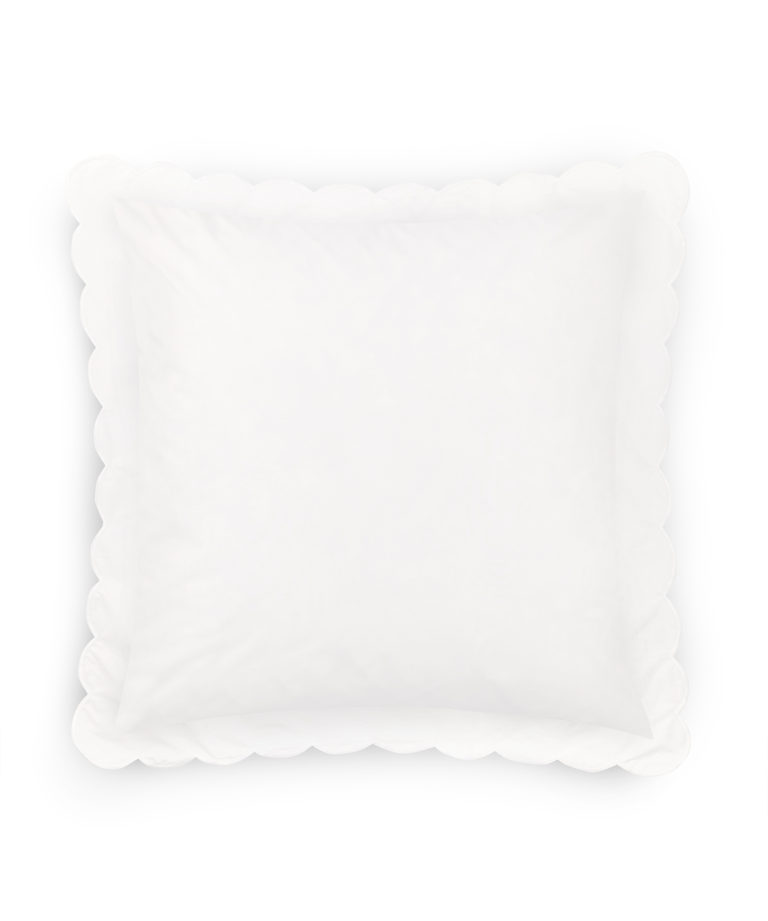 Rebecca Udall Annabelle Scalloped Bed Linen, White, Cut Out, White Background