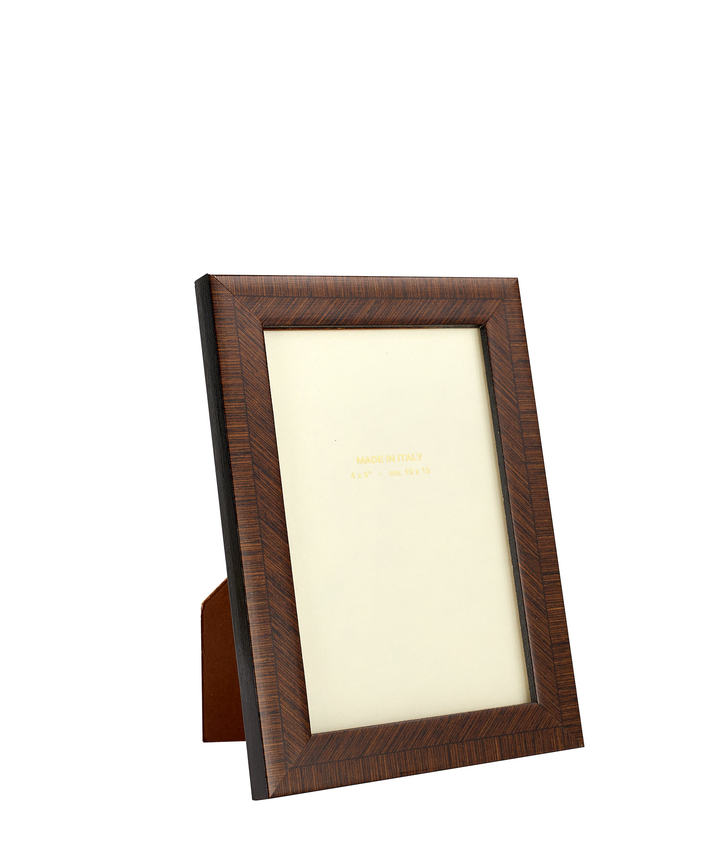 Rebecca Udall, Bianca Photo Frame Heritage Marquetry Photo Frame in Walnut Dark Wood 4x6"
