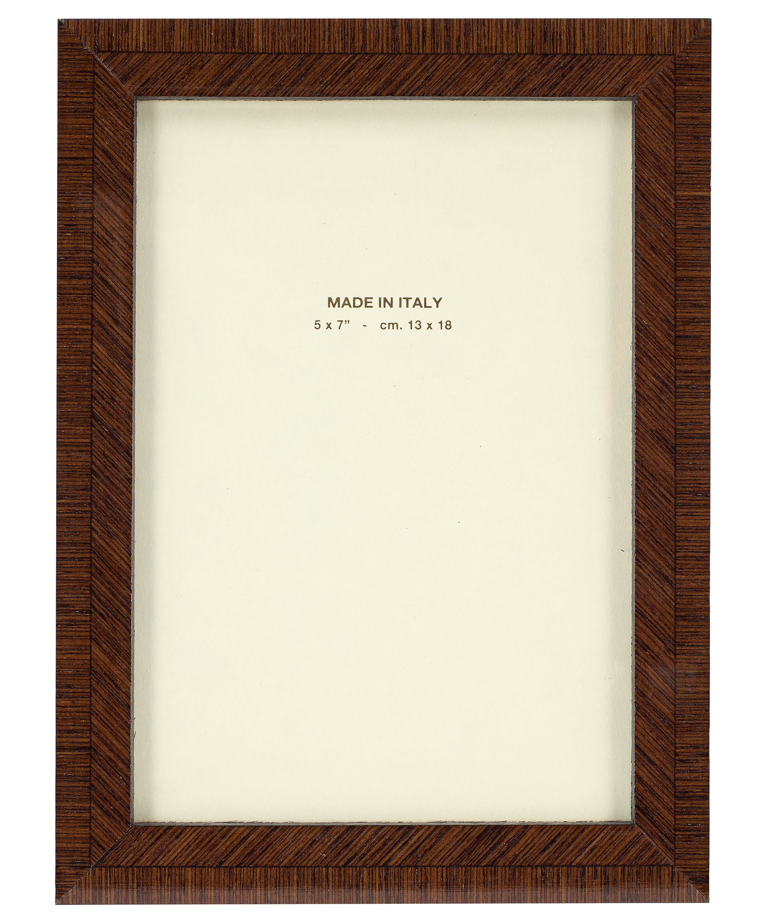Rebecca Udall, Bianca Photo Frame Marquetry Photo Frame in Walnut Dark Wood 5x7"