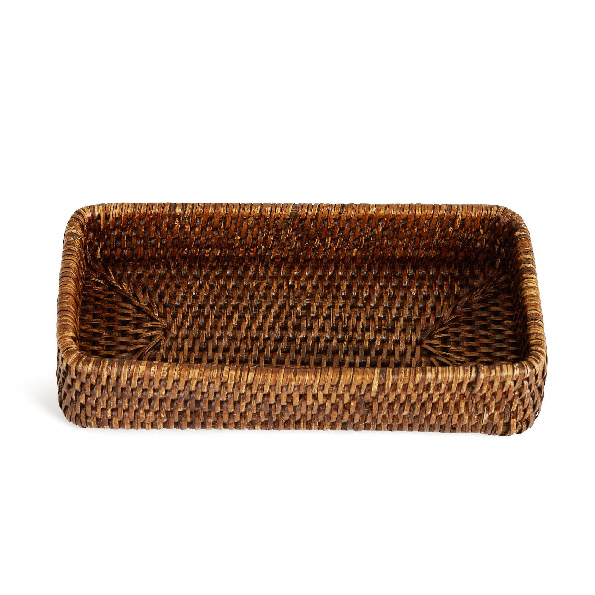 Rebecca Udall, Rattan small vanity tray dark brown