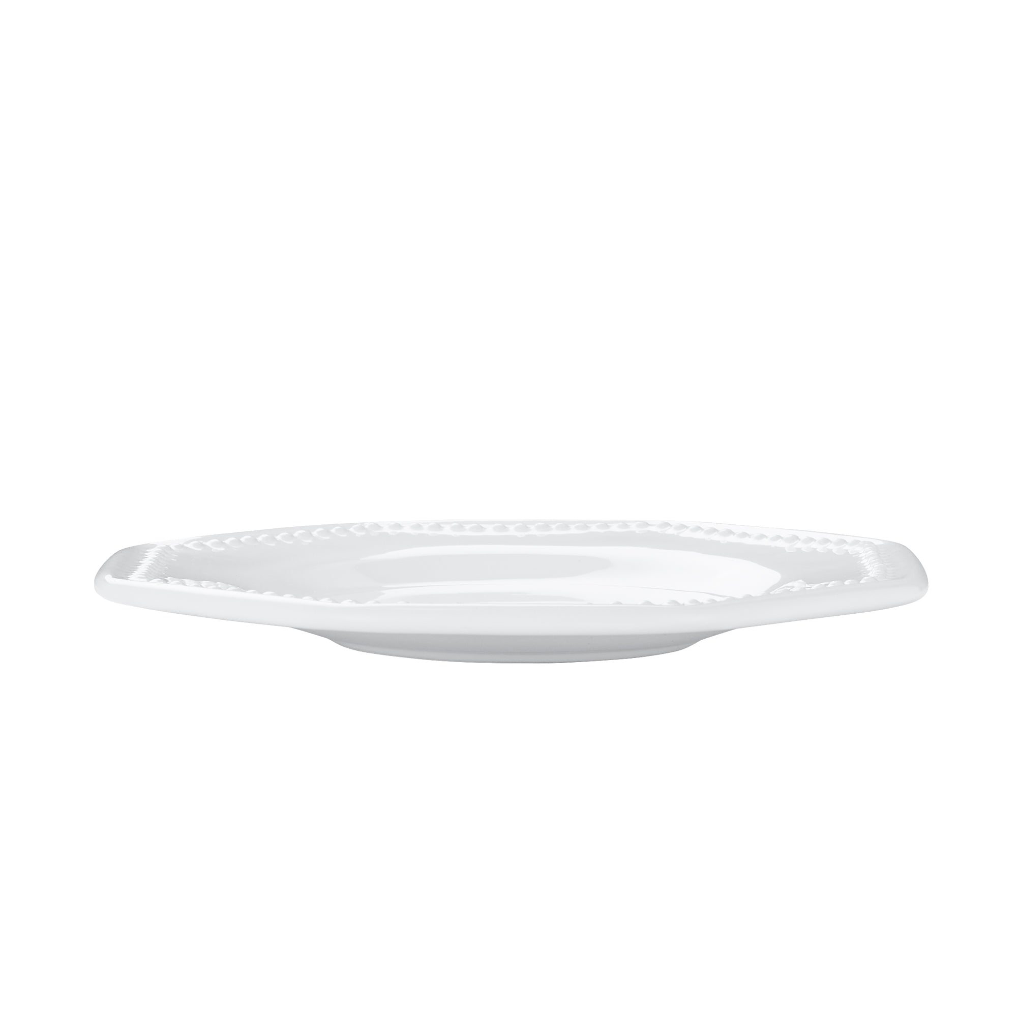 Rebecca Udall, Bourg Joly octagon ceramic trinket dish plate in white
