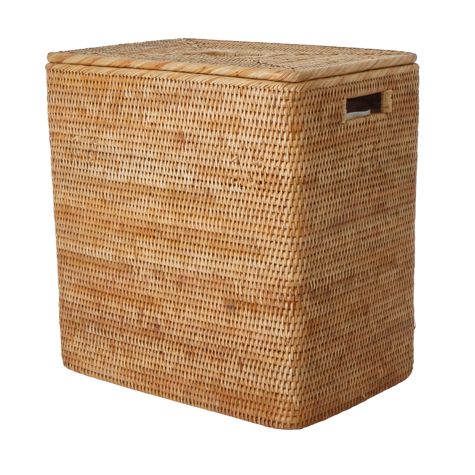 Rebecca Udall, Heritage Woven Rattan Wicker Rectangular Laundry Basket, Natural