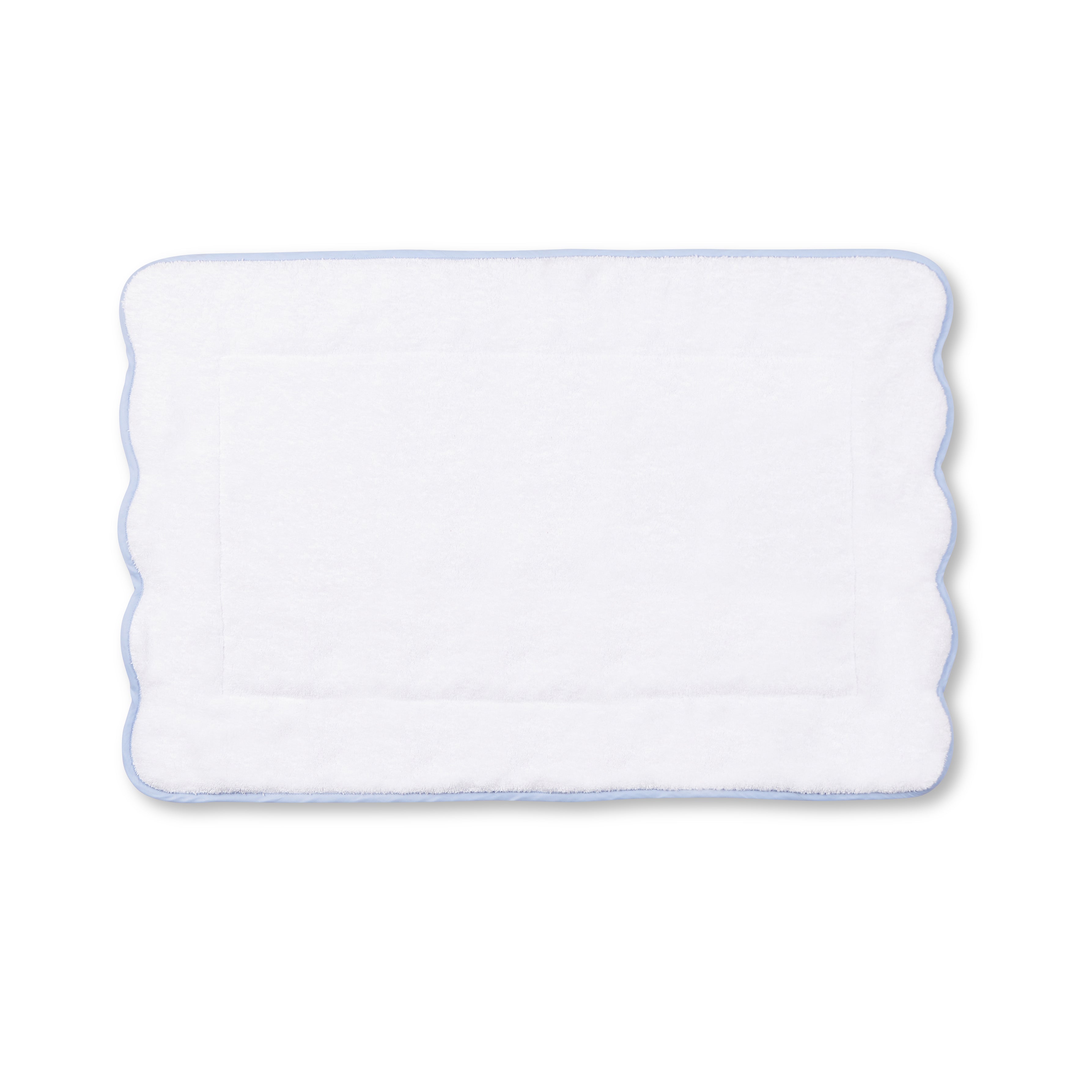 Bespoke Isabelle Scalloped Bath Towels & Bath Mat, White Base