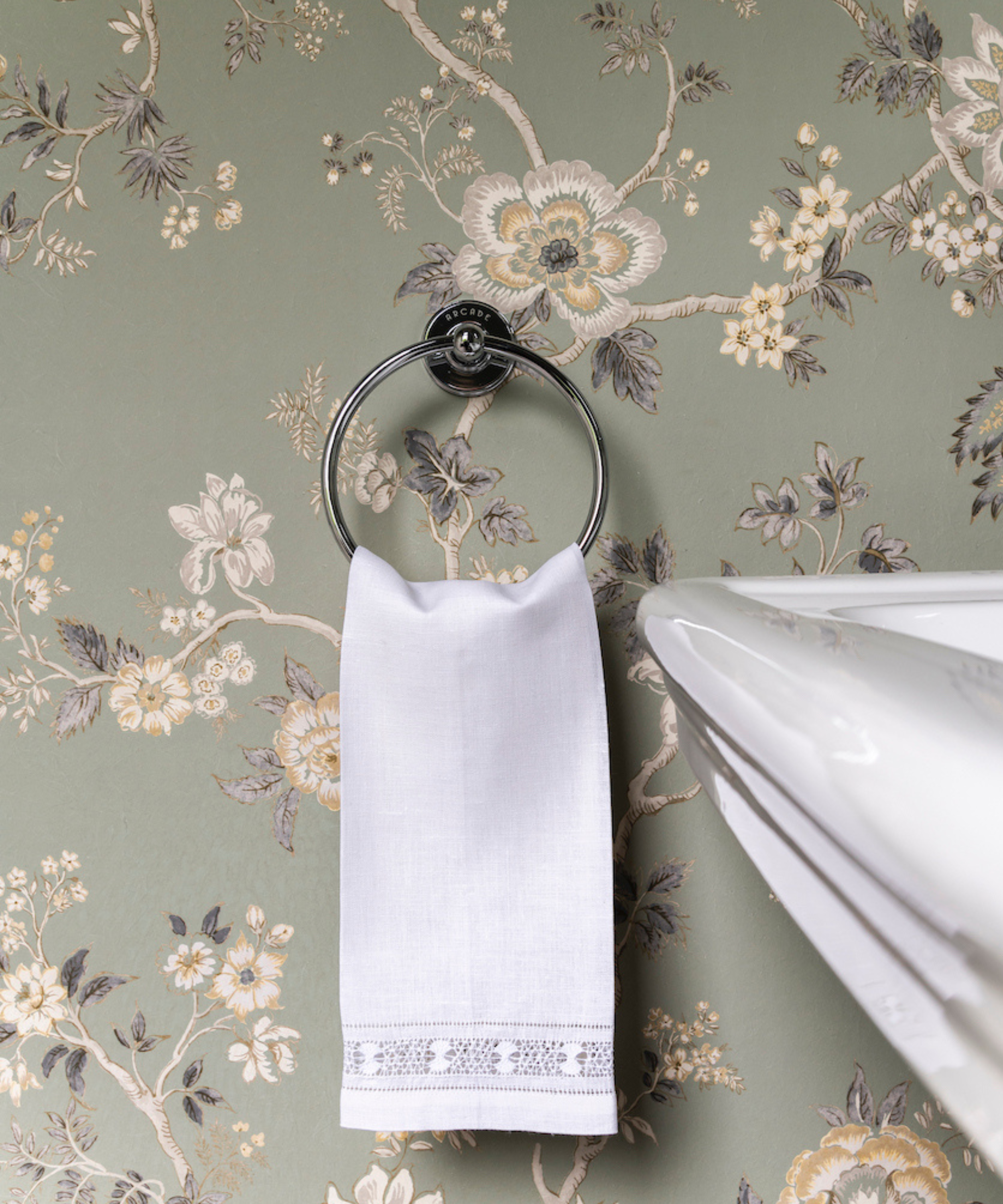 Rebecca Udall, Diamond Stitch Linen Hand Towel
