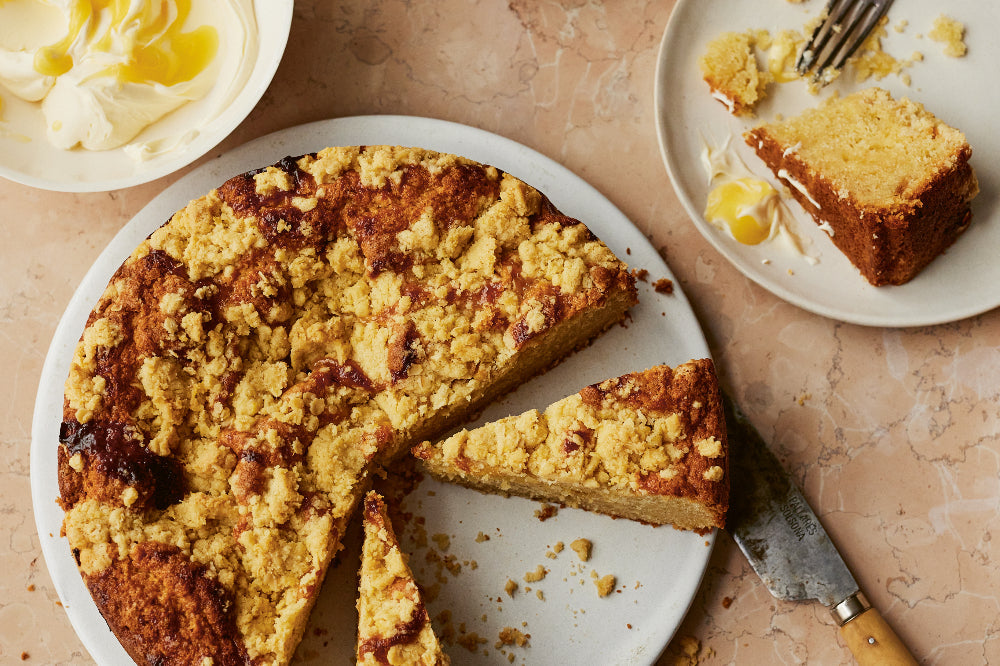 Creamy Feta, Tomato, and Chickpea Israeli Couscous Casserole