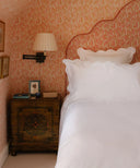 Alexandra Wavy Scalloped Bed Linen, White, Bedroom Lifestyle