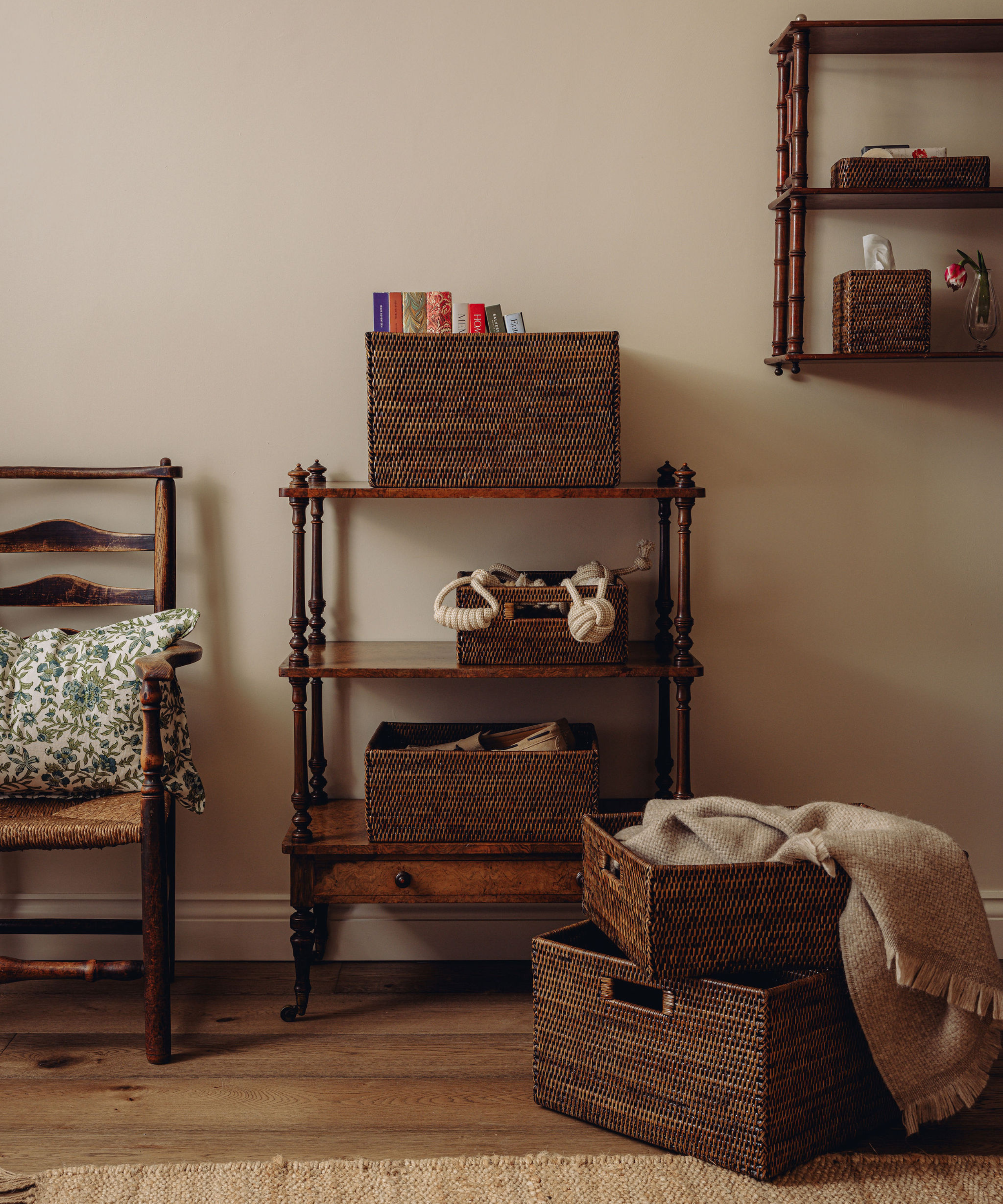 Rattan Storage Baskets, Brown – Rebecca Udall