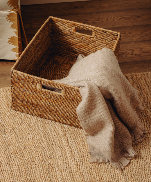 Rattan Storage Baskets, Natural