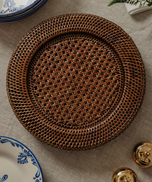 Rattan Charger, Brown