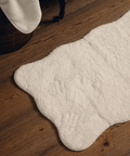 Amelia Scalloped Bath Mat, White
