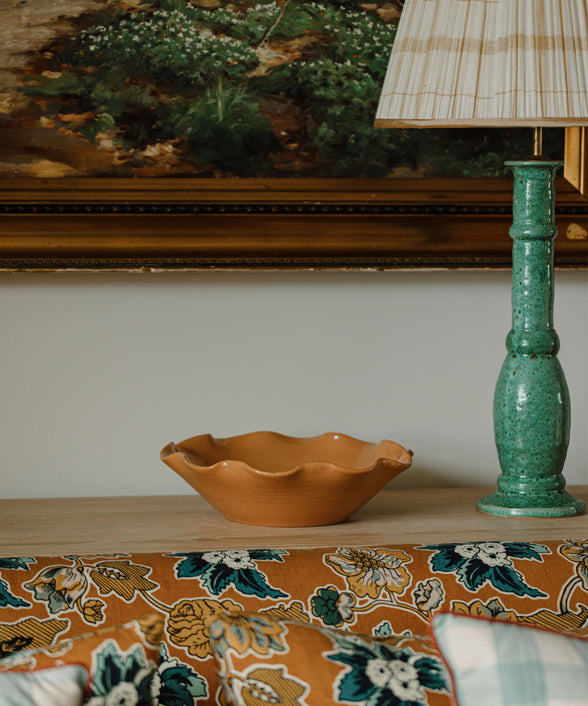 Rebecca Udall, Ruffle Ceramic Bowl in Terracotta