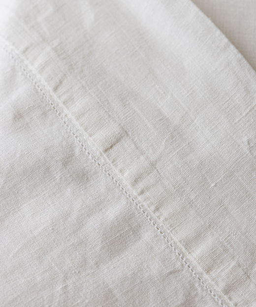Classic Hemstitch Table Linens, White