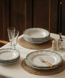 Zita Scalloped Crockery, Juniper Green