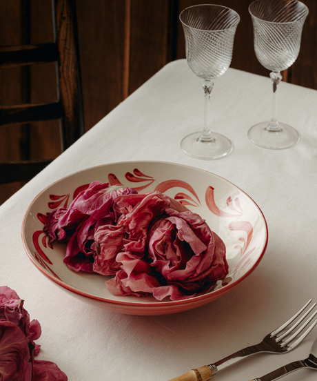 Celia Serving Bowl, Raspberry