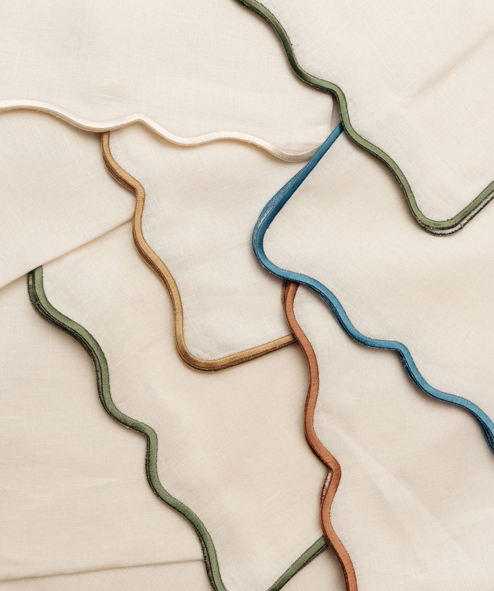 Rebecca Udall Scalloped Linen Napkin Colours