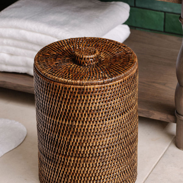 Rattan Bathroom Bin, Natural  REBECCA UDALL – Rebecca Udall