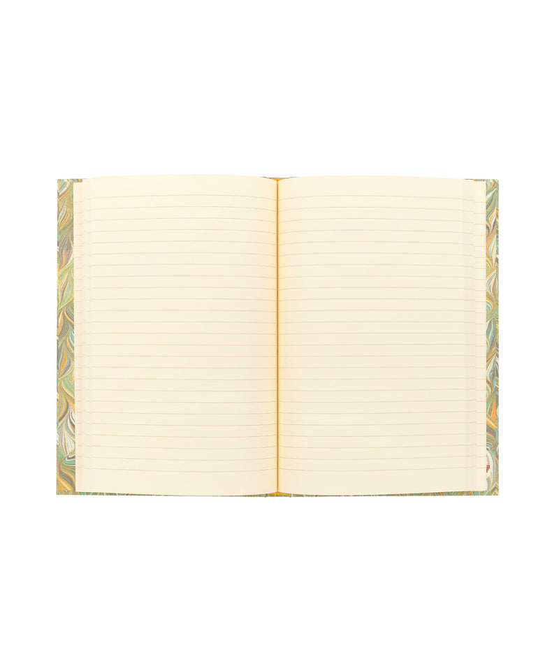 Rebecca Udall, Bright Ideas Notebook, Traditional Marbled  Green/Yellow Lined Pages