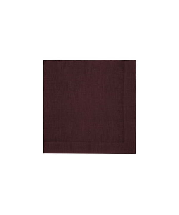 Rebecca Udall, Classic Linen Napkin, Black Cherry