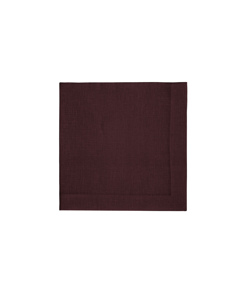 Rebecca Udall, Classic Linen Napkin, Black Cherry